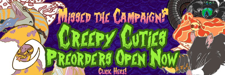 Missed the campaign for Creepy Cuties hard enamel pins? Click here to visit the pre-order store!